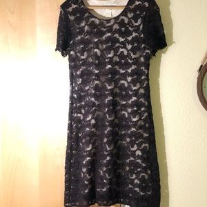 Black lace dress